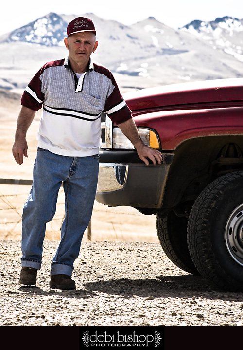 Dad and his work truck